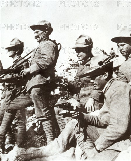 Légionnaires tchécoslovaques sur le front italien en 1918