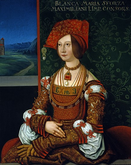 Acquaroli, Portrait de Blanche-Marie Sforza