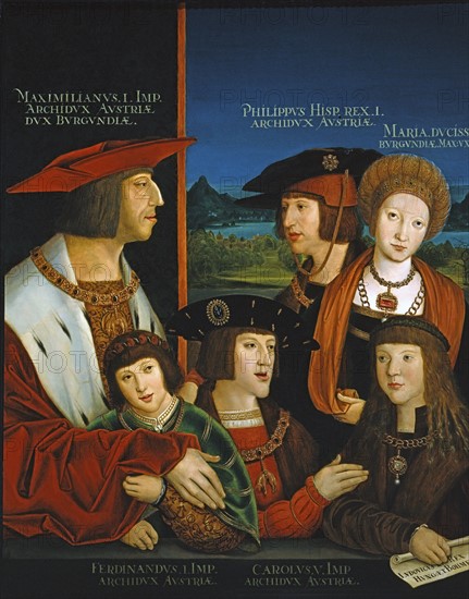 Acquaroli, Maximilian I with his family