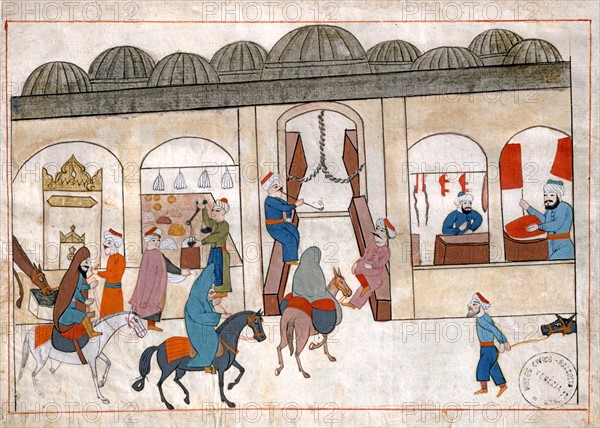 Le marché couvert de Constantinople