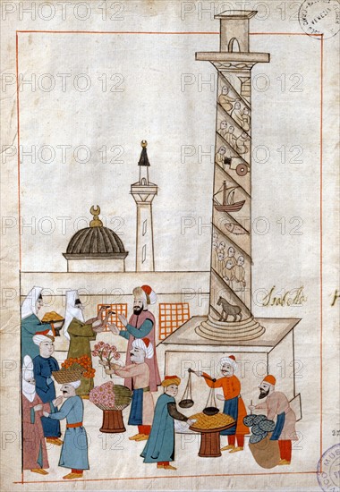 Le marché en plein air de Constantinople