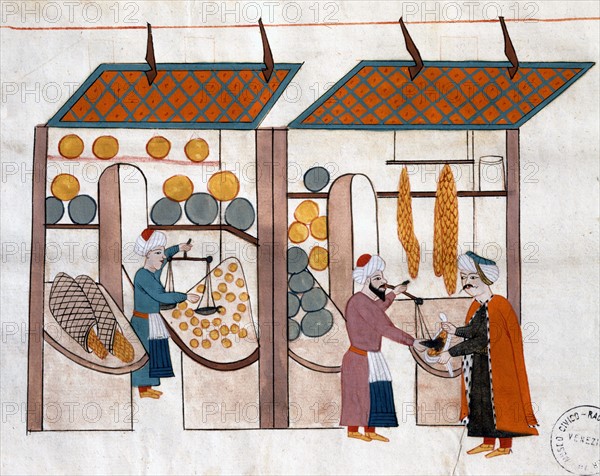 Turkish merchants of the Constantinople bazaar