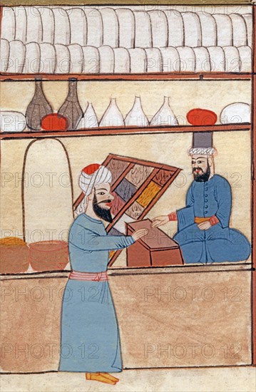 Turkish merchants of the Constantinople bazaar