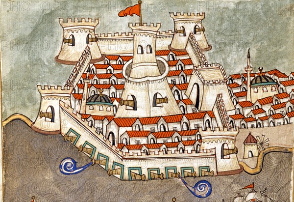 The two fortresses on each side of the Bosphorus