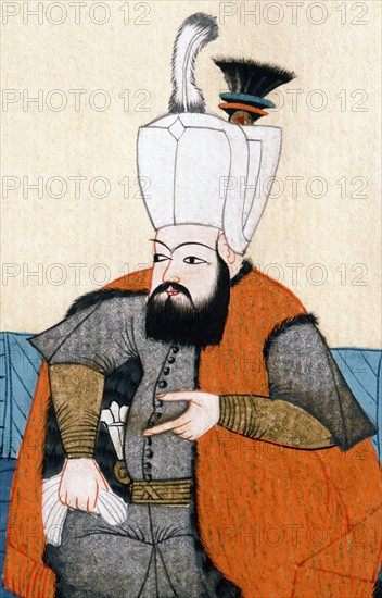 Mehmed III, sultan de l'Empire Ottoman de 1595 à 1603 (détail)