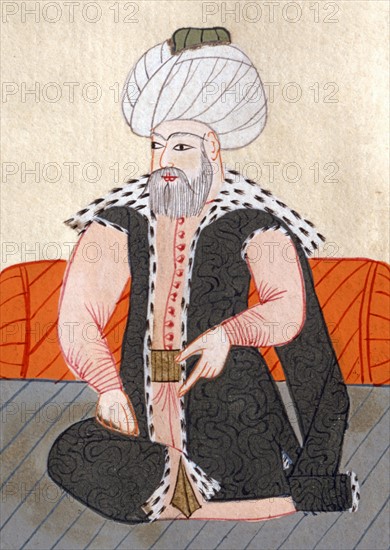 Bayezid II, sultan de l'Empire Ottoman de 1481 à 1512 (détail)