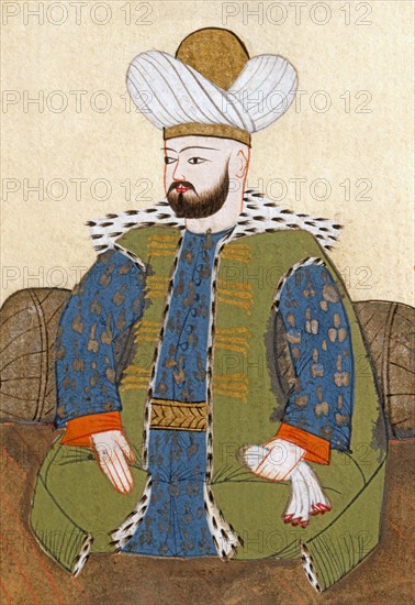 Mourad 1er, sultan de l'Empire Ottoman de 1359 à 1389 (détail)