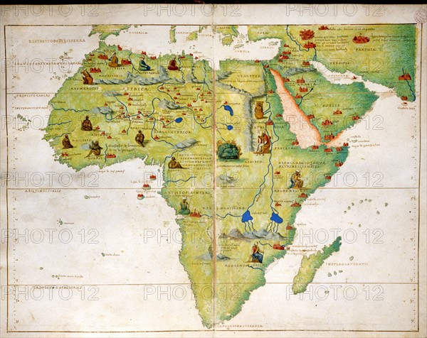 Carte du Continent africain