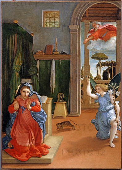 Lotto, The Annunciation