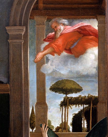 Lotto, The Annunciation (detail)