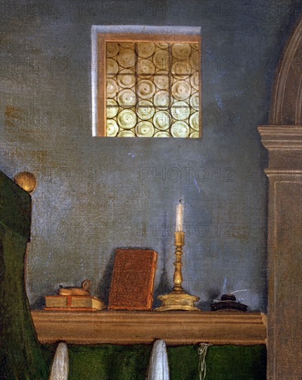 Lotto, The Annunciation (detail)