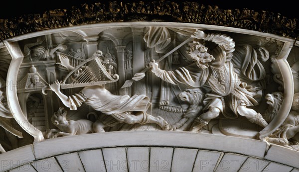 Basin illustrates scenes from David's life