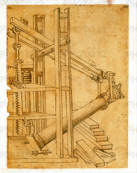 Mechanism for raising a column