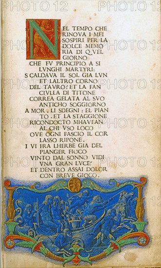 Incipit of the Petrarch Trionfi