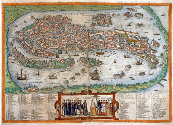 Plan de la ville de Venise