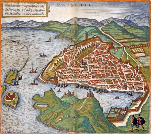 Map of the city of Marseille