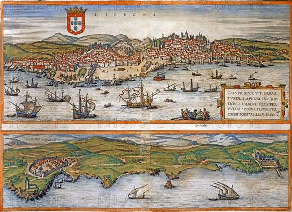 Views of the cities of Lisbon and Cascais