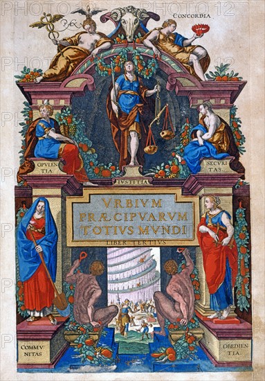 "Civitates Orbis Terrarum", frontispice