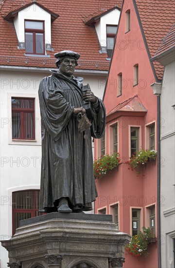 Statue of Martin Luther in Eisleben