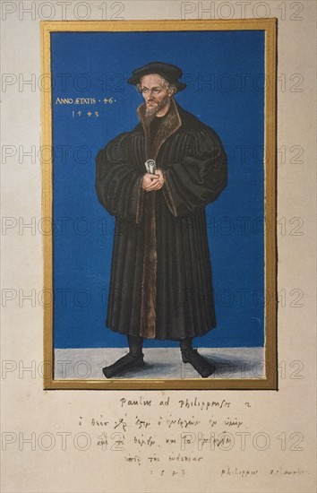 Cranach the Younger, Portrait of Philippe Melanchthon
