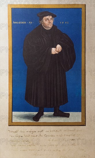 Cranach the Younger, Portrait of Martin Luther