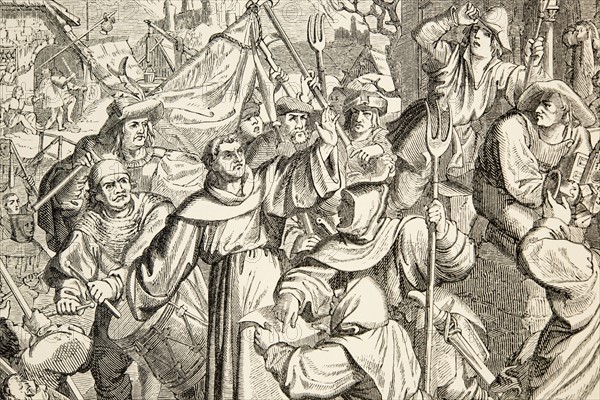 The life of Martin Luther: Luther's Preach in Seeburg against the peasant revolt