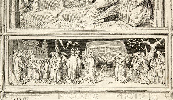 Martin Luther's Life: Dark procession taking Luther's coffin to the cemetery