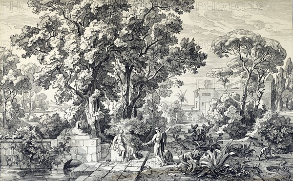 Mercury gives Ulysses Moly Herb, to defend himself against the magic of Circe
