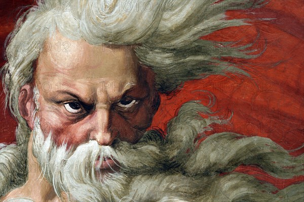 Tibaldi, Aeolus gives off the winds to Ulysses (detail)
