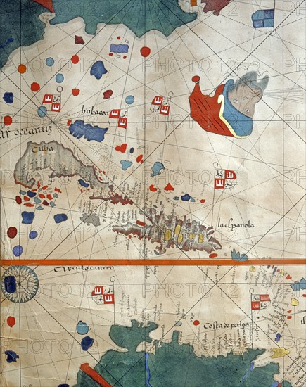 Copy of Juan de La Cosa's map (detail)