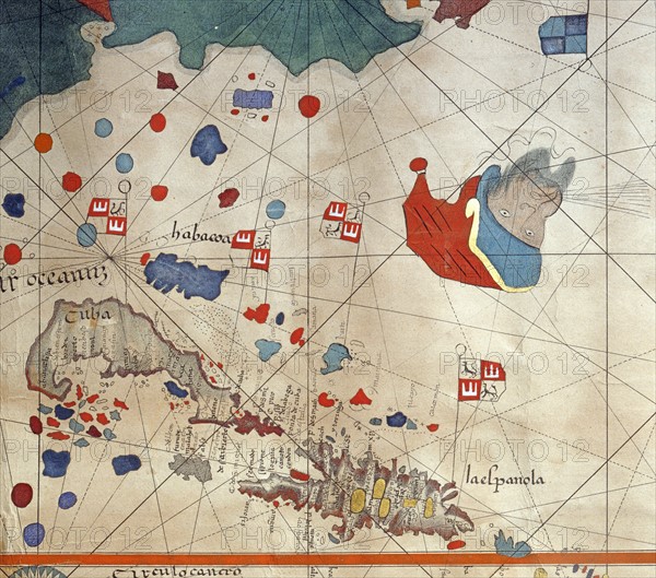 Copy of Juan de La Cosa's map (detail)