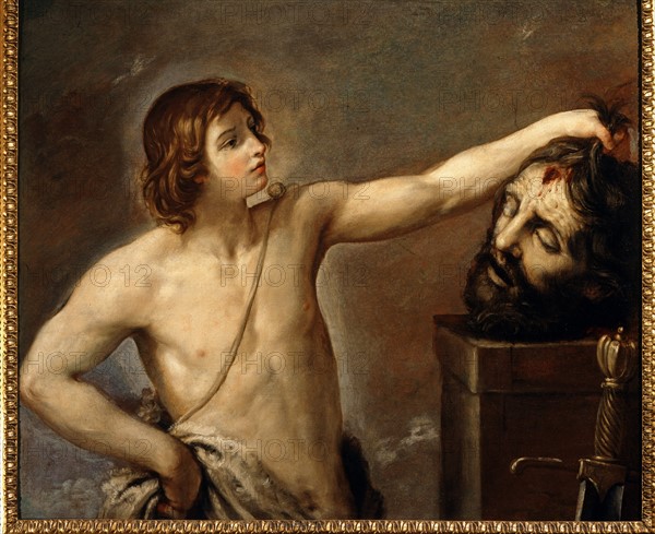 Guido Reni, David contemplates the beheaded head of Goliath
