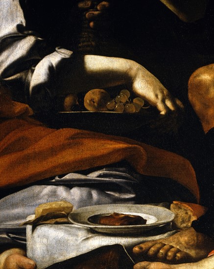 Battistello, Loth and his daughters (detail)