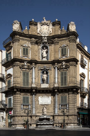 Piazza dei Quattro Canti à Palerme