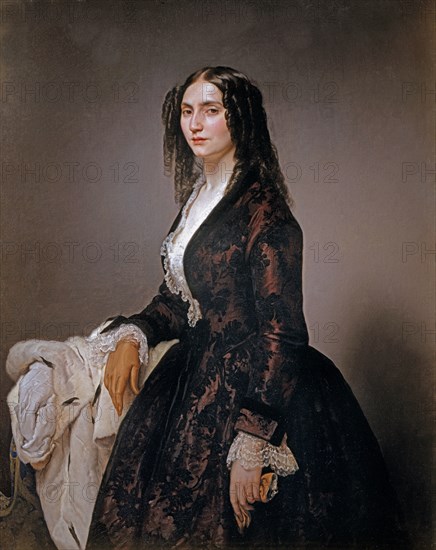 Francesco Hayez, Portrait de la chanteuse Matilde Juva Branca