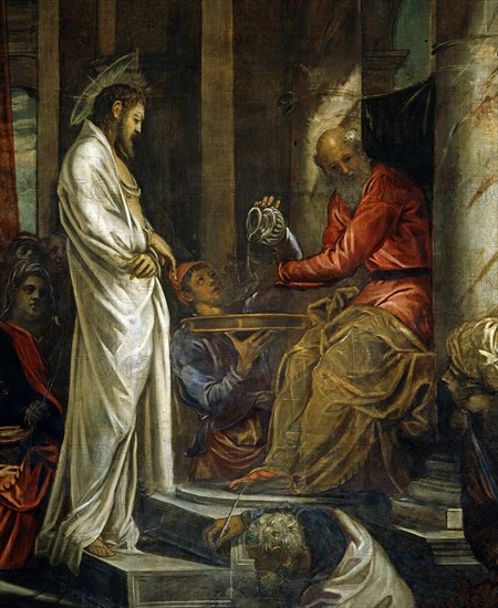 Tintoretto, Le Christ devant Pilate (détail)