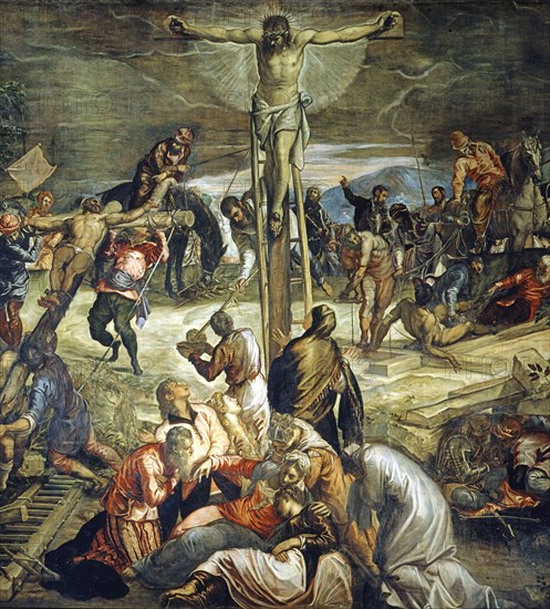 Tintoretto, La Crucifixion (détail)