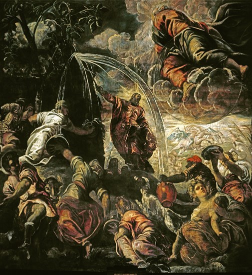 Tintoretto, Moses Strikes Water from the Rock