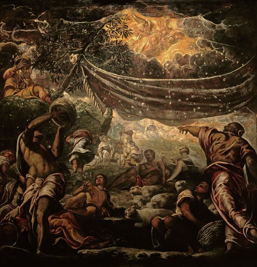 Tintoretto, La récolte de la manne