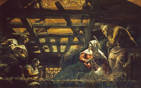 Tintoretto, The Adoration of the Shepherds (Detail)