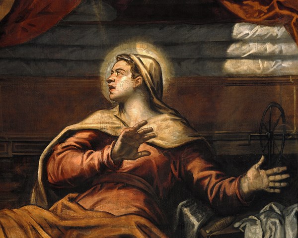 Tintoretto, Annunciation (Detail)