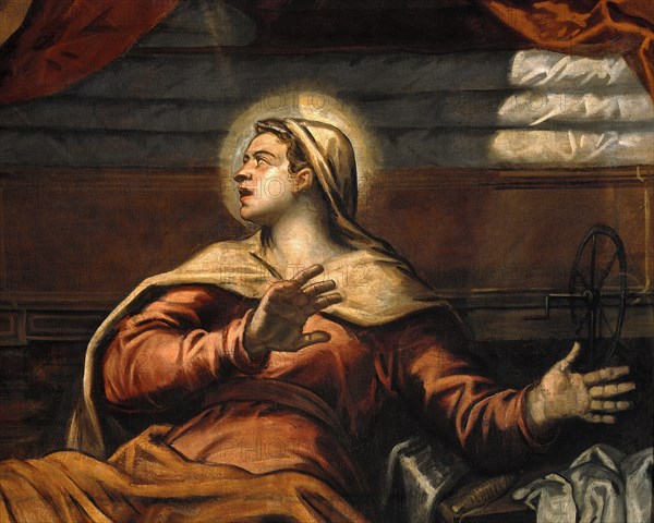 Tintoretto, L'Annonciation (détail)