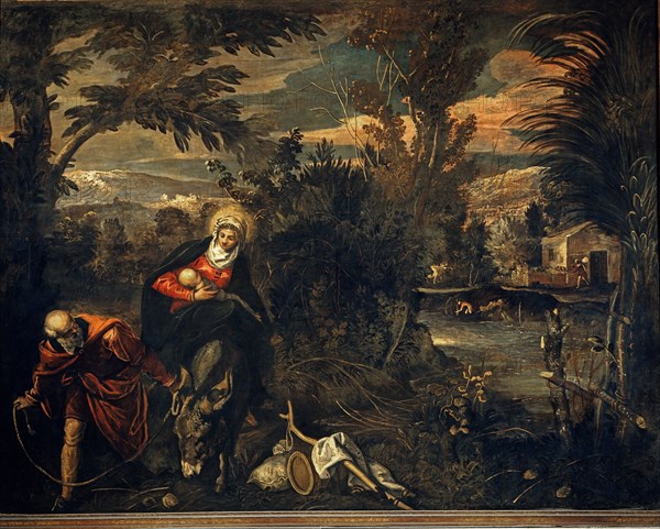 Tintoretto, La fuite en Egypte