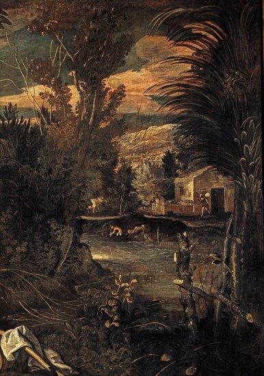Tintoretto, The Flight into Egypt (Detail)