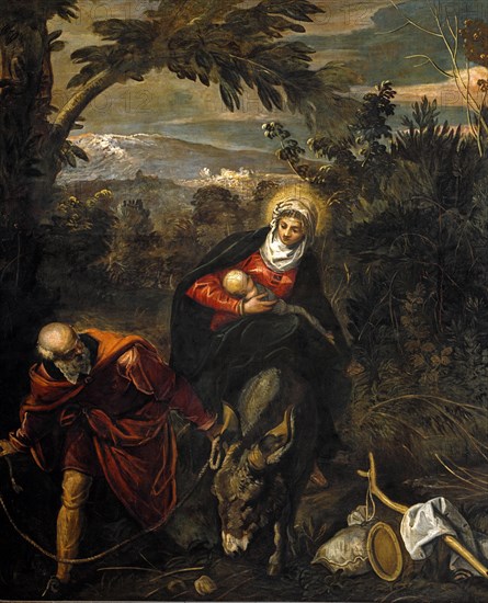 Tintoretto, The Flight into Egypt (Detail)
