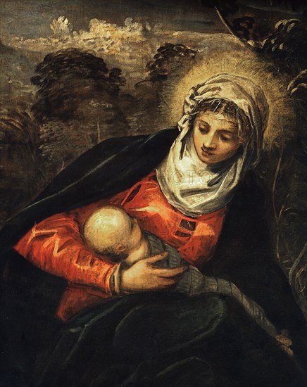 Tintoretto, The Flight into Egypt (Detail)