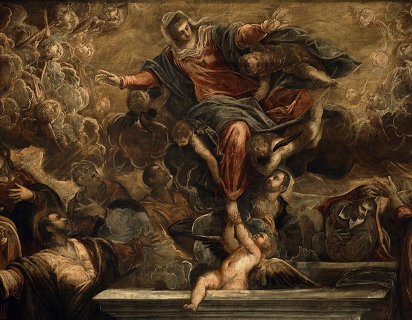 Tintoretto, The Assumption of Mary (Detail)