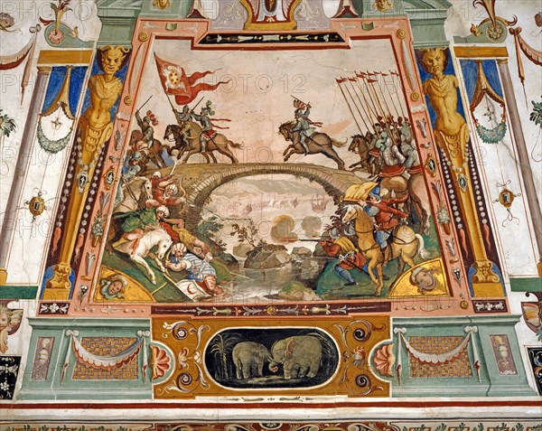 Plafond de l'Armurerie à la Galerie des Offices à Florence (détail)