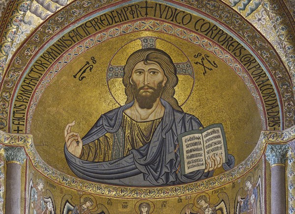 Christ Pantrocator de la cathédrale de Cefalù (Sicile)