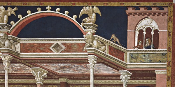 Lorenzetti, La Flagellation du Christ. Le Christ à la Colonne (détail)
